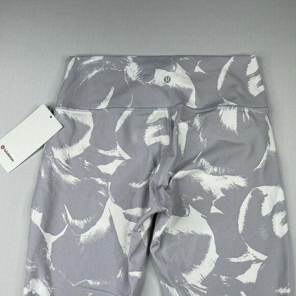 Lululemon Wunder Under High Rise Tight Luxtreme Flower Pop White Silver - Picture 10 of 14